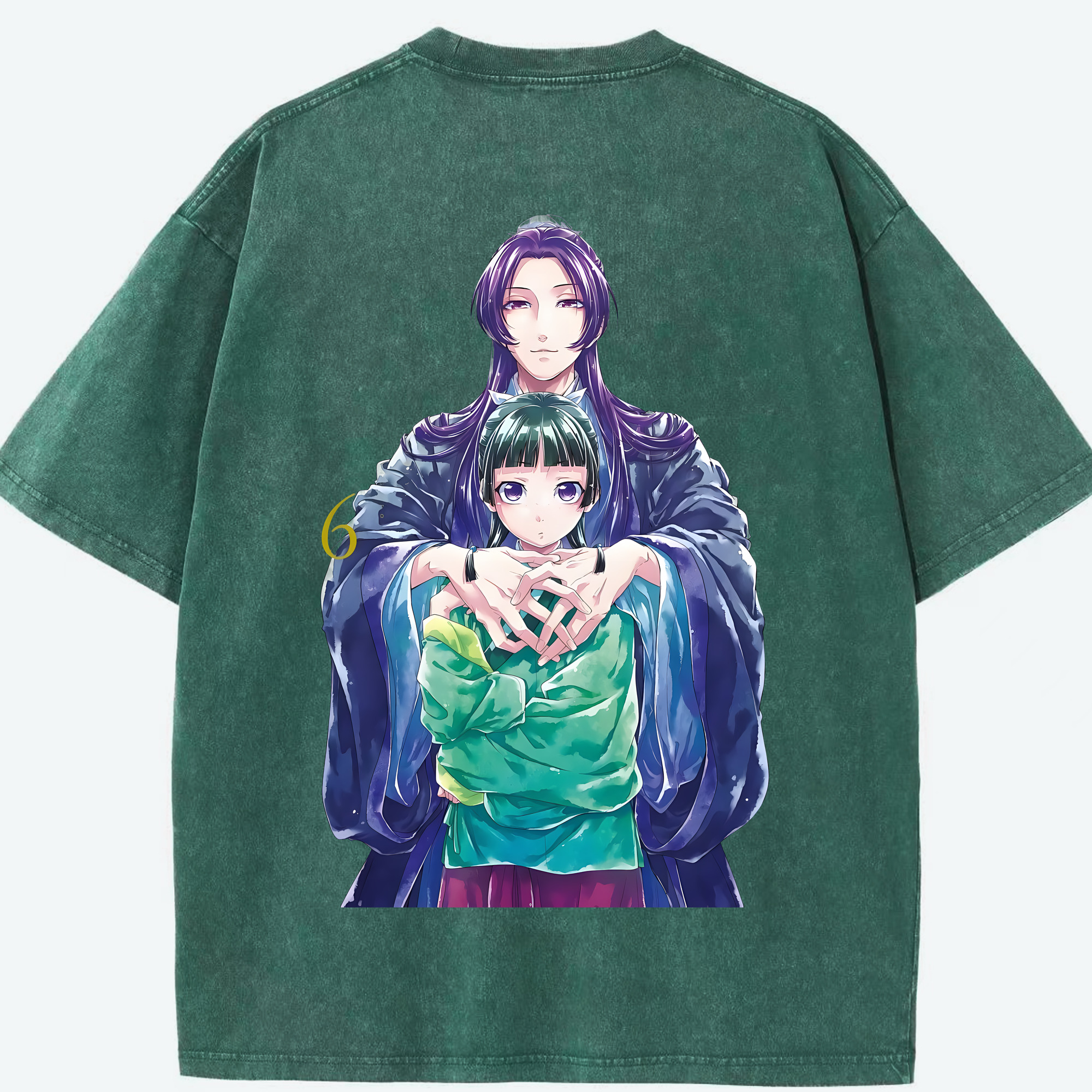 （画像用） 薬屋のひとりごと The Apothecary Diaries 綿100% ヴィンテージ風 半袖Tシャツ（背面プリント）